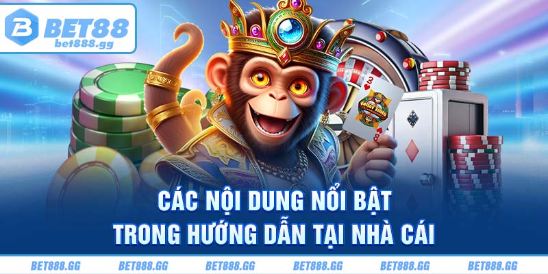 Các nội dung nổi bật trong hướng dẫn tại nhà cái