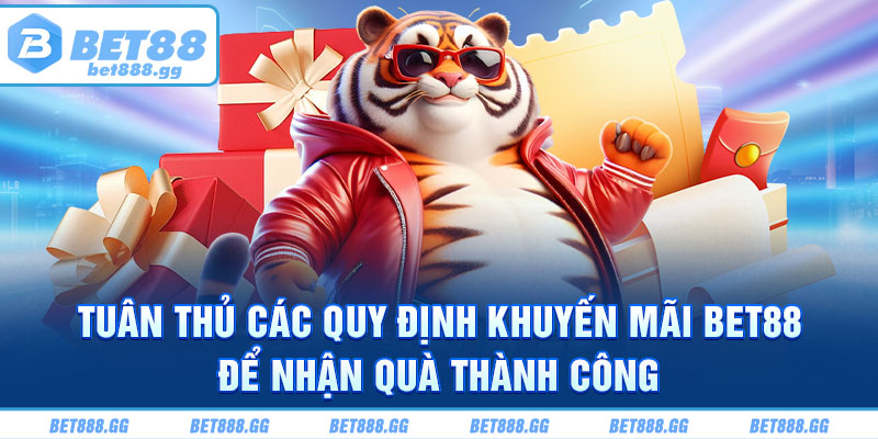 Tuân thủ các quy định khuyến mãi Bet88 để nhận quà thành công